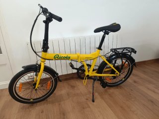 Bicicleta Plegable Moma Amarilla