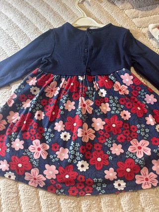 Vestido azul marino 23 meses