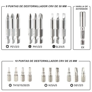 Destornillador Eléctrico HYCHIKA 6Nm Bateria