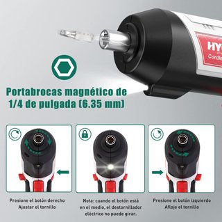 Destornillador Eléctrico HYCHIKA 6Nm Bateria
