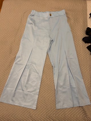 Pantalones anchos celestes
