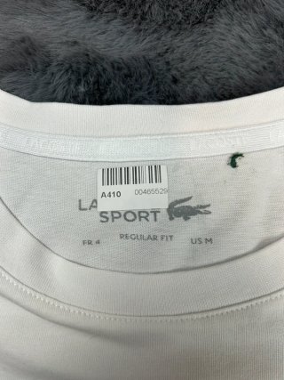 Camiseta Lacoste Sport Blanca Logo Cocodrilo