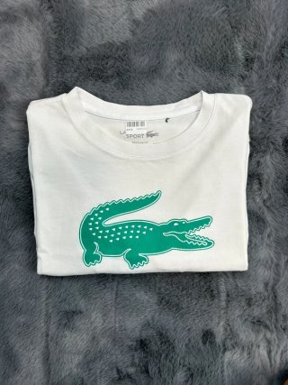 Camiseta Lacoste Sport Blanca Logo Cocodrilo