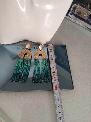 Pendientes Parfois Arco Iris Turquesa