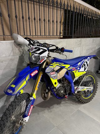Sherco 125 SE Enduro Moto Azul/Amarillo