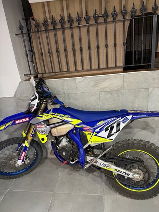 Sherco 125 SE Enduro Moto Azul/Amarillo