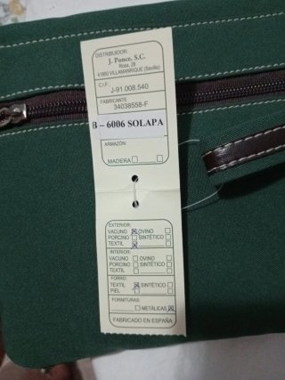Bolso de piel J. Ponce verde