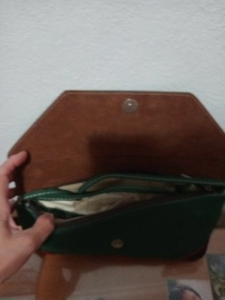 Bolso de piel J. Ponce verde
