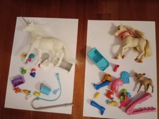 Lotto Barbie Mattel: Scuderia, Cavalli, Bambole