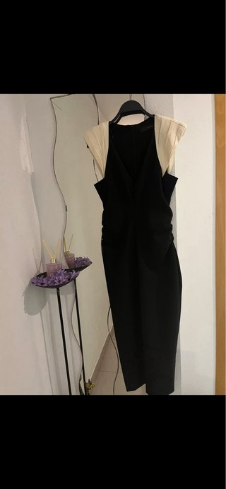 Vestido midi Zara combinado hombreras T/M