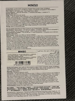 Consola de Juegos MINISO 256 Juegos