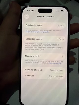iPhone 15 128 GB Azul celeste 100% bateria