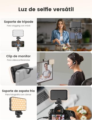 Tripode para movil con luz y control remoto