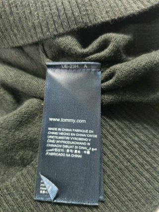 Jersey Tommy Hilfiger Algodón Cuello V Negro