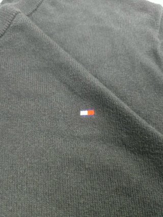 Jersey Tommy Hilfiger Algodón Cuello V Negro