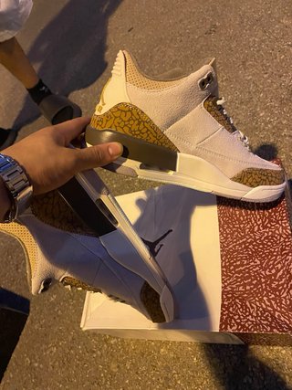 Jordan 3 Beige y Blanco Nuevas