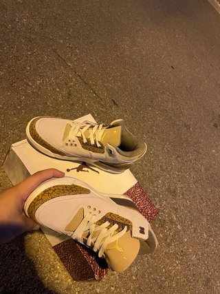Jordan 3 Beige y Blanco Nuevas
