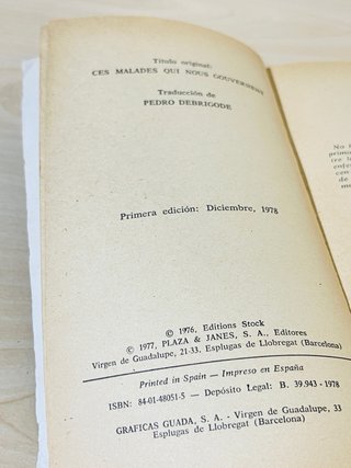 Libro ensayo Aquellos enfermos que nos gobernaron