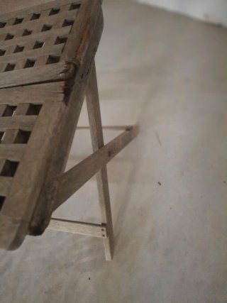 Mesa plegable de madera maciza