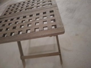 Mesa plegable de madera maciza