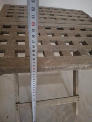 Mesa plegable de madera maciza