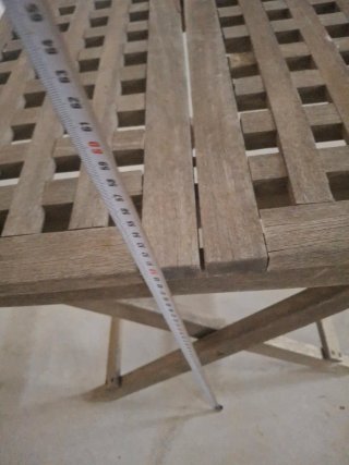 Mesa plegable de madera maciza