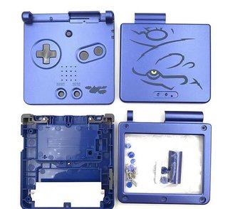 Carcasas GBA SP (Azul Metálico)