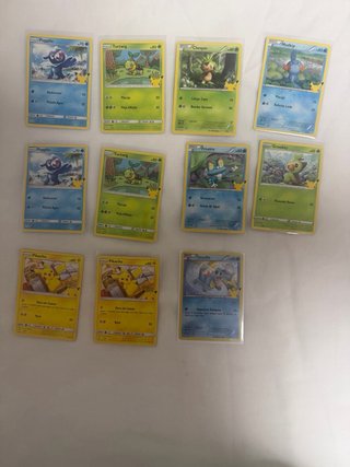Cartas Pokémon 25 Aniversario McDonald's
