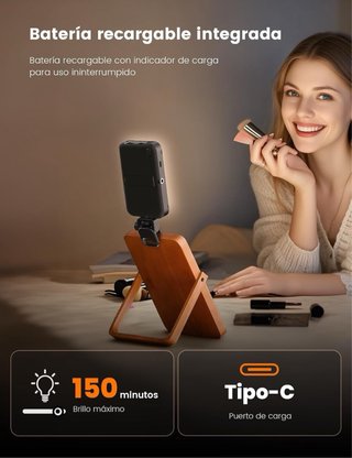 Tripode para movil con luz y control remoto