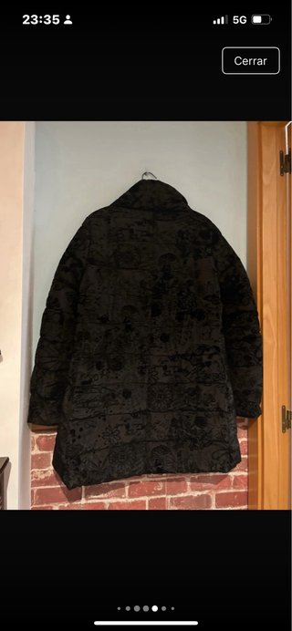 Abrigo acolchado estampado