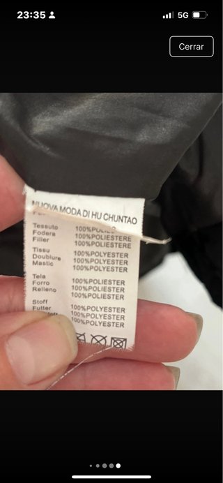 Abrigo acolchado estampado