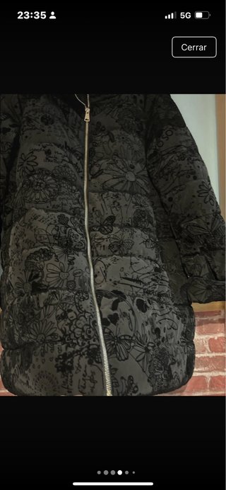 Abrigo acolchado estampado