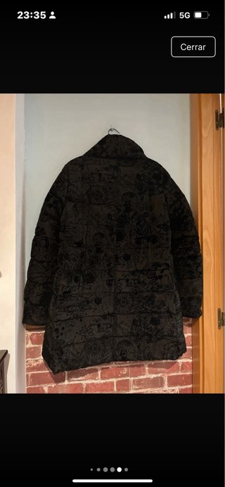 Abrigo acolchado estampado