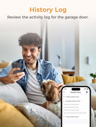 Refoss Wi-Fi Controlador de Puerta de Garaje