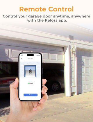 Refoss Wi-Fi Controlador de Puerta de Garaje