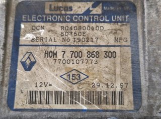 7700868300 centralita motor renault kangoo 104504