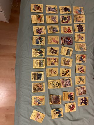 Cartas Pokémon Doradas Son replicas 1€ cada una