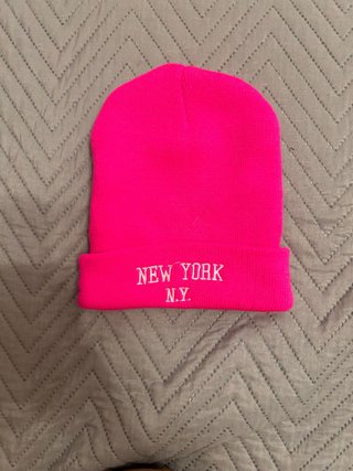 Gorro New York N.Y. Rosa