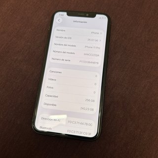 iPhone 11 Pro 256 GB 84% Batería verde