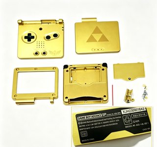 Carcasas doradas GBA SP (Nintendo)