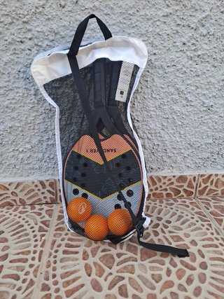 Set Palas Tenis Playa + 3 Pelotas