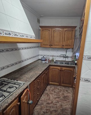 Muebles de cocina de madera de pino