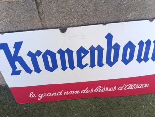 Cartel esmaltado Kronenbourg Le grand nom