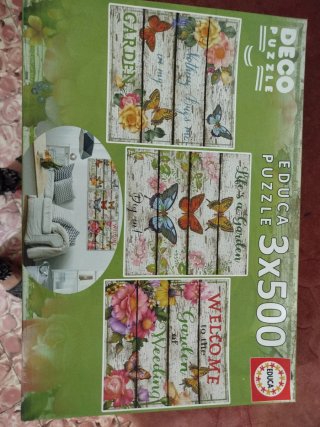 Ofertaaaaaa Puzzle Educa 3x500 Piezas Mariposas y