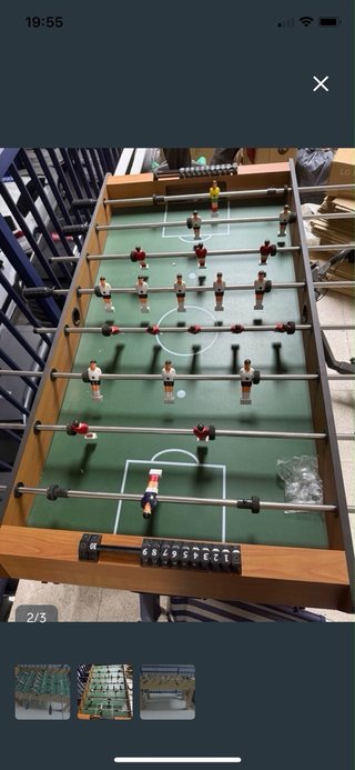 Futbolín de madera