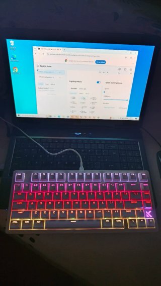 Teclado Macjose Z75 RGB Blanco