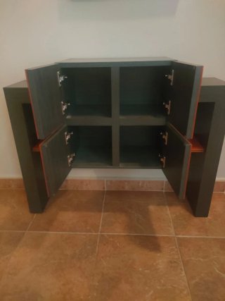 Mueble de entrada con espejo