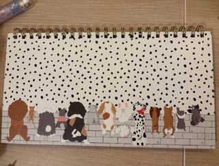 Agenda Semanal y Libreta Perritos