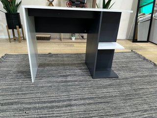 Escritorio juvenil gris y blanco