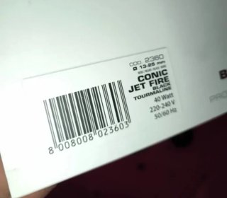 Rizador Conic Jet Fire Digital Negro Nuevo
